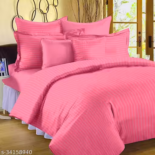 Solid Color Embossed Double Bedsheet